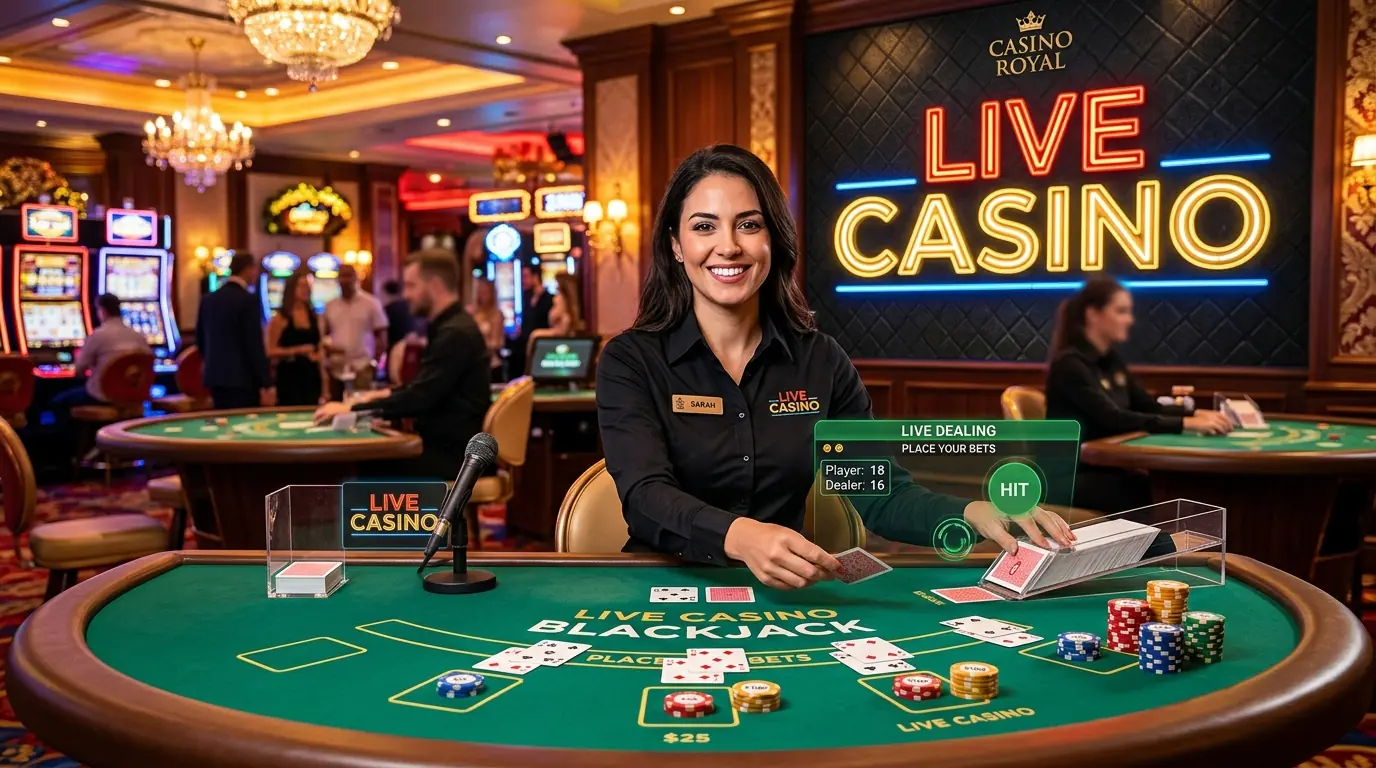 Spela live hos Mostbet casino